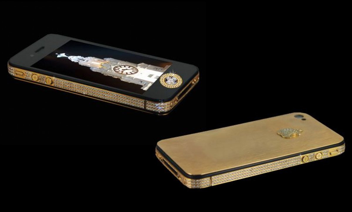 Top 10 des téléphones portables les plus chers au monde | Stuart Hughes iPhone 4S Elite Gold